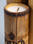 УЦЕНКА Свеча в бамбуке тройная «Экзотика» 13×15×30 см, 100 мл, цв. бежевый - Фото 5