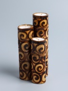 УЦЕНКА Свеча в бамбуке тройная, 14×13×30 см, 100 мл, цв. коричневый 10985555