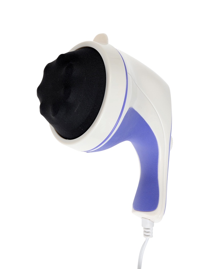 УЦЕНКА Массажёр для тела Luazon LEM-44, 5 насадок, плавная регулировка, 220 В, бело-синий - Фото 1