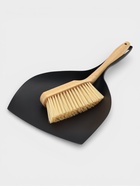 Щетка с совком "Meli", бамбуковая ручка, цвет черный 37х24 см - фото 68182572