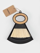 Щётка с совком Доляна Meli, бамбуковая ручка, 21.5×16.5 см, чёрная - Фото 7