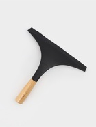 Водосгон Доляна Meli, бамбуковая ручка, 23×23 см, чёрный  (артикул 10911047)  большой выбор товаров оптом и в розницу по низким ценам с доставкой