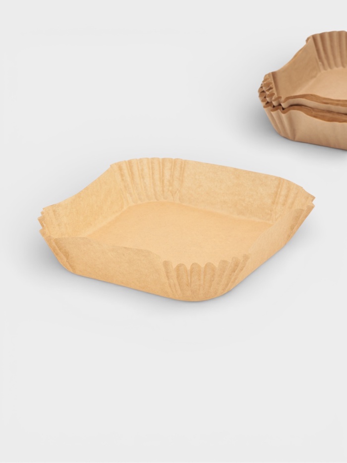 Форма для запекания и аэрогриля Доляна, набор 100 шт., пергамент, 16×4.5 см, бежевая - Фото 1