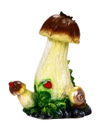 УЦЕНКА Садовая фигура «Гриб с ягодой и улиткой» 34 см 10985565