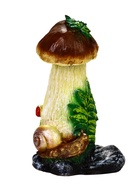 УЦЕНКА Садовая фигура «Гриб с ягодой и улиткой» 34 см 10985565