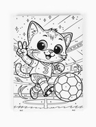 Картина по номерам «Пушистый футболист», 21×15 см - фото 68182606