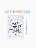 Картина по номерам «Мопс в скафандре», 21×15 см  (артикул 10963267)  большой выбор товаров оптом и в розницу по низким ценам с доставкой