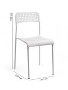 УЦЕНКА Стул сетчатый белый - Фото 2