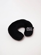 Подушка для путешествий бархатная «Прошу не беспокоить», черная, 28×30×9 см - фото 809461074