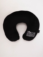 Подушка для путешествий бархатная «Прошу не беспокоить», черная, 28×30×9 см - фото 809461075