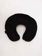 Подушка для путешествий бархатная «Прошу не беспокоить», черная, 28×30×9 см - фото 809461077