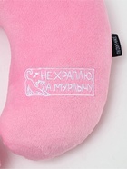 Подушка для путешествий бархатная «Не храплю», розовая, 28×30×9 см - фото 809461081