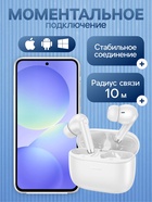 УЦЕНКА Наушники Hoco EQ2, TWS, беспроводные, вакуумные, BT 5.3, 40/320 мАч, белые 10985633