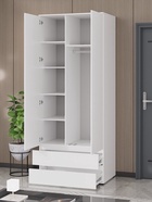 УЦЕНКА Шкаф двухстворчатый Лора, с ящиками белый 2200×900×570 - Фото 5