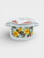 УЦЕНКА Набор кастрюль эмалированных «Земляника», 3 предмета: 1.5 л, 2.9 л, 4.5 л, белый - Фото 3