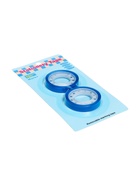 УЦЕНКА Набор текстовыделительной клейкой ленты, 2 штуки. 75 мм ×10 м, синяя, отклеиваемая 10985832