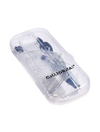 УЦЕНКА Циркуль металл 120 мм в пластик пенале +авт.карандаш+грифели+ластик+линейка+2угольн+транспорт - Фото 5