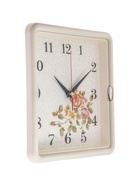 УЦЕНКА Часы настенные интерьерные «Цветы», плавный ход, 22×22 см - Фото 5