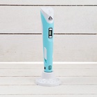 УЦЕНКА 3D ручка Luazon, дисплей, работа с пластиком ABS и PLA, пластик в комплекте, голубая 972977 - Фото 2