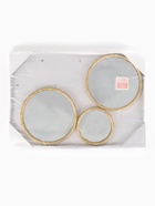 Зеркала настенные, 3 шт., d=13/15, d=20.5/22.8, золотистые  (артикул 10980038)  большой выбор товаров оптом и в розницу по низким ценам с доставкой