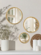 Зеркала настенные, 3 шт., d=13/15, d=20.5/22.8, золотистые  (артикул 10980038)  большой выбор товаров оптом и в розницу по низким ценам с доставкой