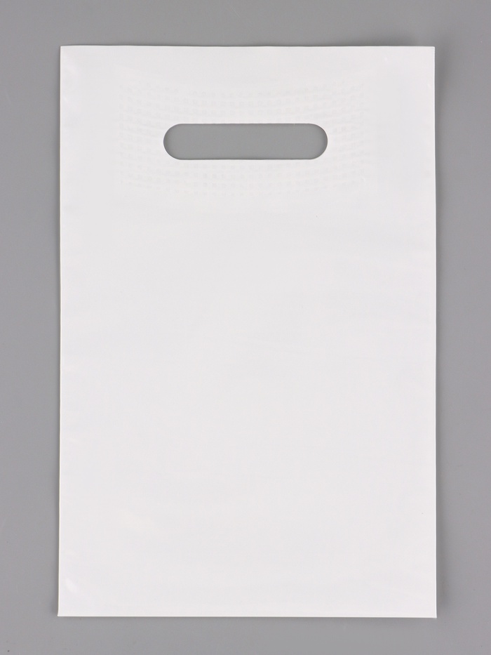 Пакет полиэтиленовый с вырубной ручкой, белый 20×30 см, 60 мкм - Фото 1