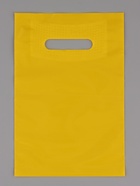 Пакет полиэтиленовый с вырубной ручкой, жёлтый 20 х 30 см, 70 мкм - фото 68182659