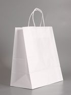 Пакет бумажный подарочный, «Женский День! Сердце», белый, 24?14?28 см (комплект 2 шт) - фото 68182678