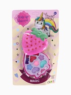 УЦЕНКА Набор для девочек Клубничка( аппликатор, 2 помады, 6 теней) - Фото 2