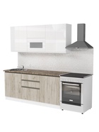 Кухонный гарнитур прямой «Антика макси 2», 1800 мм, цвет бежевый/белый - Фото 2