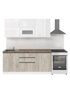 Кухонный гарнитур прямой «Антика макси 2», 1800 мм, цвет бежевый/белый - Фото 5