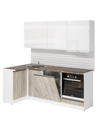 Кухонный гарнитур угловой «Антика прайм», 1100×2000 мм, цвет бежевый/белый - Фото 2