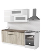 Кухонный гарнитур прямой «Антика стандарт», 1600 мм, цвет бежевый/белый - Фото 2
