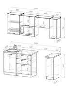 Кухонный гарнитур прямой «Антика ультра», 2000 мм, цвет бежевый/белый - Фото 3