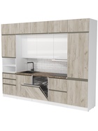 Кухонный гарнитур прямой «Антика Экстра 5», 3000 мм, цвет бежевый/белый - Фото 2