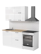 Кухонный гарнитур прямой «Жасмин лайт», 1200 мм, цвет белый/бежевый - Фото 3