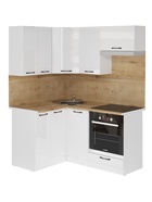 Кухонный гарнитур угловой «Жасмин мега прайм», 1200×1600 мм, цвет белый/бежевый  (артикул 10986022)  большой выбор товаров оптом и в розницу по низким ценам с доставкой