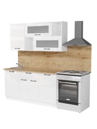 Кухонный гарнитур прямой «Жасмин стандарт», 1600 мм, цвет белый/бежевый - Фото 2