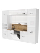 Кухонный гарнитур прямой «Жасмин Экстра 5», 3000 мм, цвет белый/бежевый - Фото 2