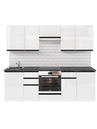 Кухонный гарнитур прямой «Лотос Базис», 2400 мм, цвет белый/чёрный - Фото 5