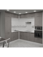 Кухонный гарнитур угловой «Терция гранд прайм», 2100×2700 мм, цвет серый/белый - Фото 1
