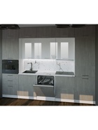 Кухонный гарнитур прямой «Терция Экстра 5», 3000 мм, цвет белый/серый - Фото 1