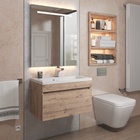 Тумба подвесная Uperwood, под раковину Uperwood Eva 60, с выдвижным ящиком, цвет крафт табачный 10821768