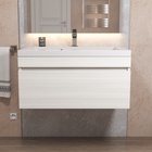 Тумба подвесная Uperwood, под раковину Uperwood Eva 75, с выдвижным ящиком, цвет дуб харбор белый 10821769