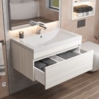 Тумба подвесная Uperwood, под раковину Uperwood Eva 75, с выдвижным ящиком, цвет дуб харбор белый 10821769