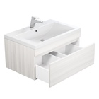 Тумба подвесная Uperwood, под раковину Uperwood Eva 75, с выдвижным ящиком, цвет дуб харбор белый 10821769