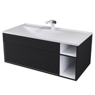 Тумба подвесная Uperwood, под раковину Uperwood Lotus Premium 100, цвет чёрный 10821771