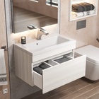 Тумба подвесная Uperwood, под раковину Uperwood Eva 60, с выдвижным ящиком, цвет дуб харбор белый 10821774