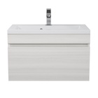 Тумба подвесная Uperwood, под раковину Uperwood Eva 60, с выдвижным ящиком, цвет дуб харбор белый 10821774