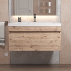 Тумба подвесная Uperwood, под раковину Uperwood Eva 75, с выдвижным ящиком, цвет крафт табачный 10821775